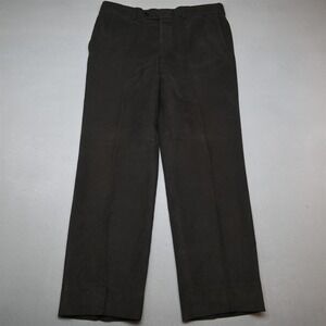 Riviera Red 34x32 Gray Corduroy Sting Flat Front Classic Dress Mens Pants